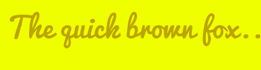 Image with Font Color BBA500 and Background Color F0FF00